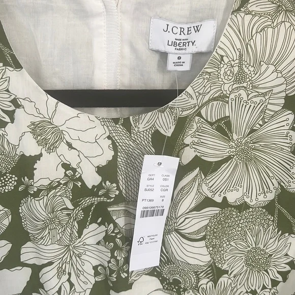 NWT Jcrew liberty London cutout dress - Picture 2 of 4